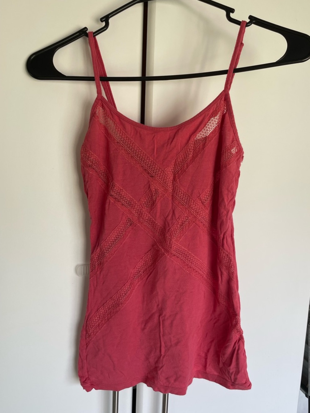 Free People Pink Lace-Panel Camisole